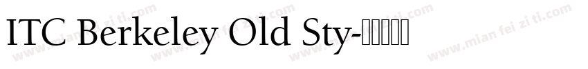 ITC Berkeley Old Sty字体转换